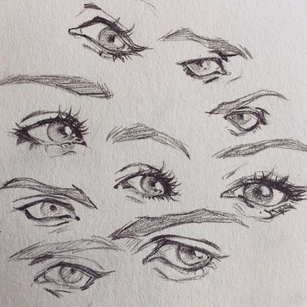 Стили рисования глаз