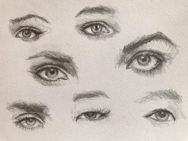 Глаза скетчи для рисования