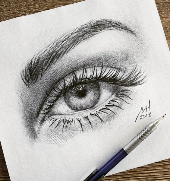 Глаза скетч