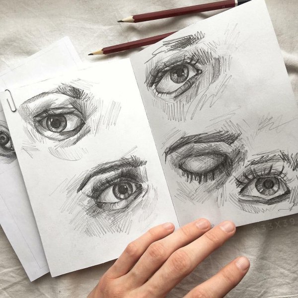 Глаза скетч