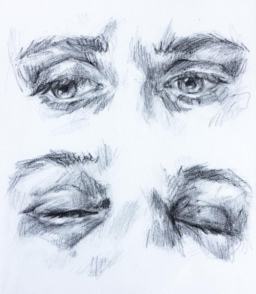 Красивый глаз карандашом