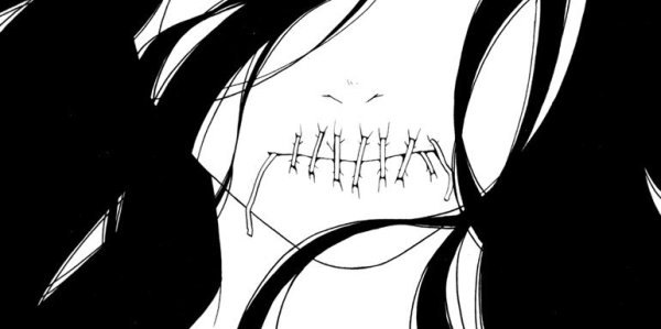 Грустные губы рисунок