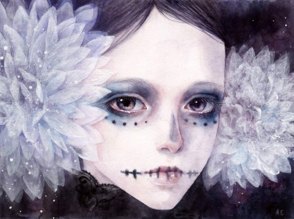 Губы на Хэллоуин