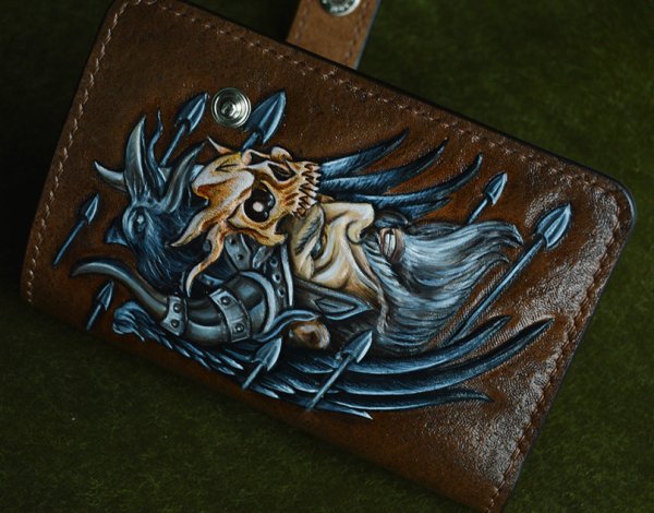 Тиснение на коже Викинг