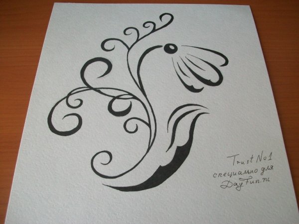 Рисунки красивые на альбомном листе