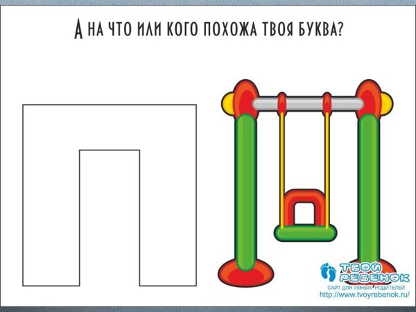 На что похожа буква п