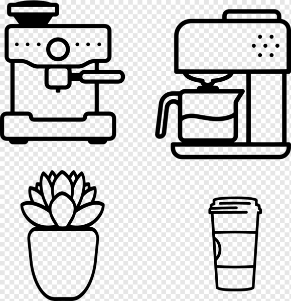 Кофемашина раскраска