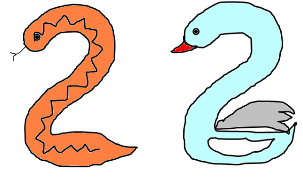 Двойка лебедь