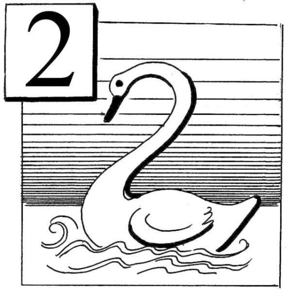 Простые рисунки из цифр для детей