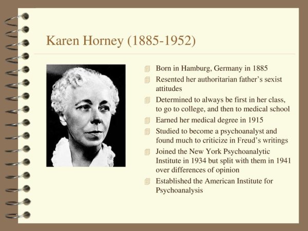 Психоанализ Карен Хорни кратко