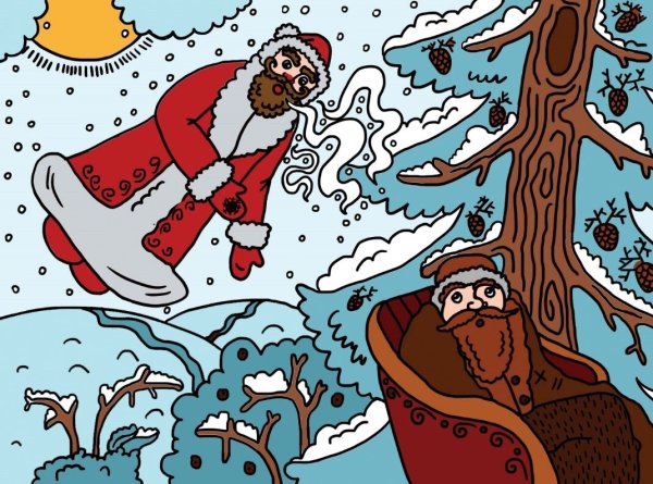 Мороз иллюстрация