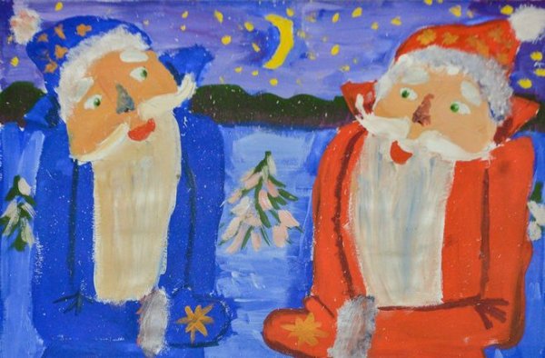 Рисунок к сказке два Мороза