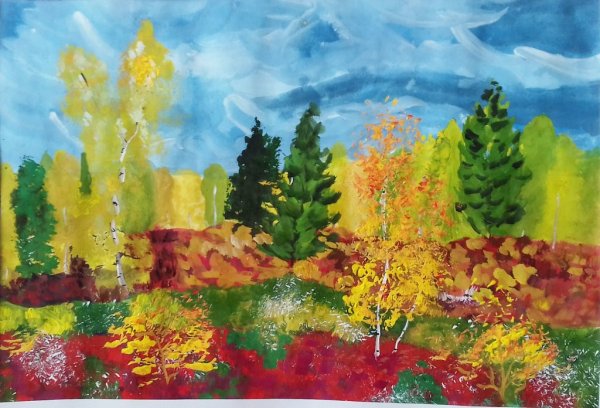 Рисунок на тему унылая пора очей очарованье