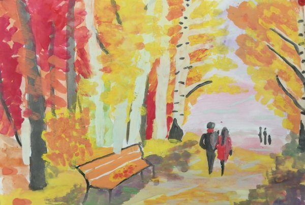 Рисунок на тему унылая пора очей очарованье