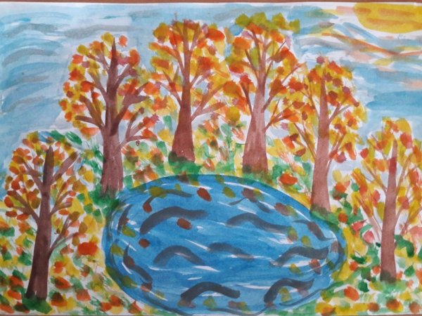 Рисунок на тему унылая пора