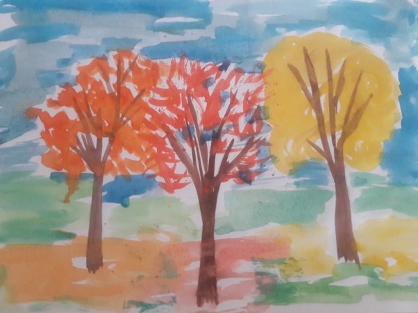 Рисунок на тему унылая пора