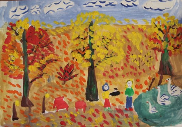 Рисунок на тему унылая пора