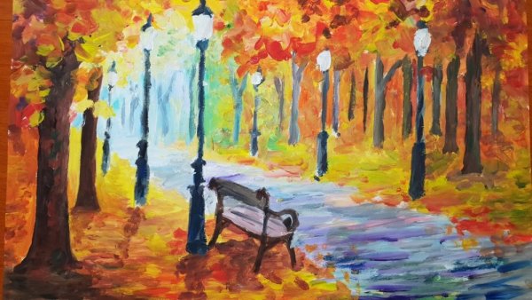 Конкурс рисунков унылая пора очей очарованье