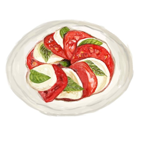 Еда чёрно белая