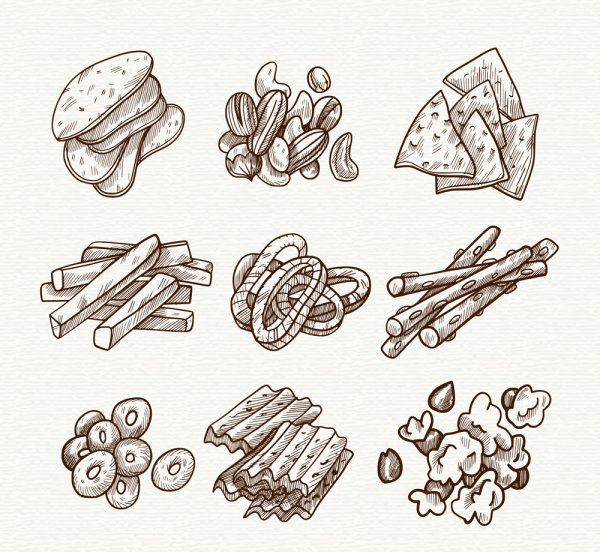 Холодные закуски рисунок