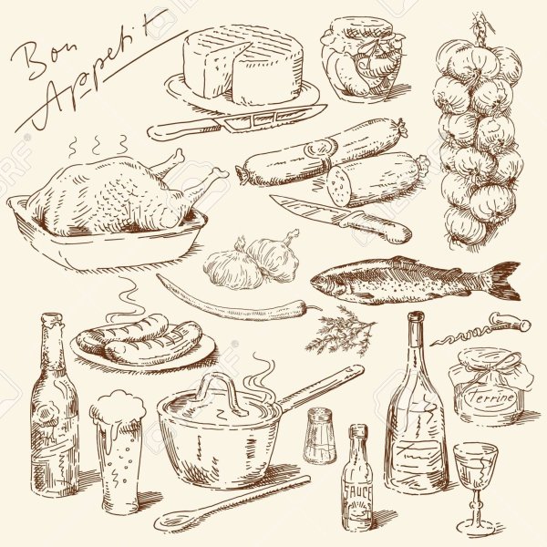 Блюда в графике