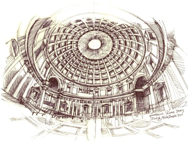 Пантеон в Риме скетч