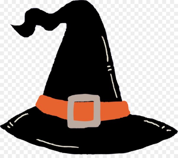 Шляпа ведьмы трафарет