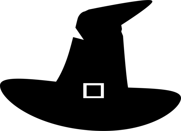 Шляпа ведьмы трафарет