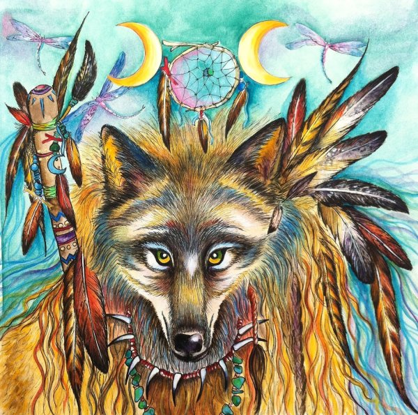 Шаман волк Тотем