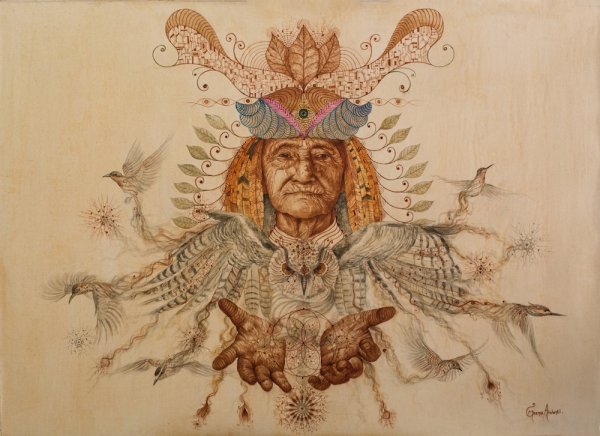 Шаманские рисунки инди