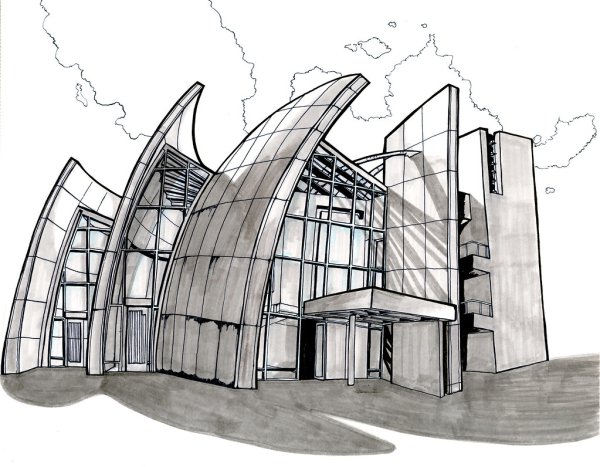 Наброски зданий