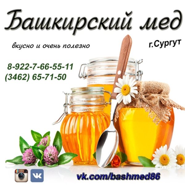 Визитка Башкирский мед