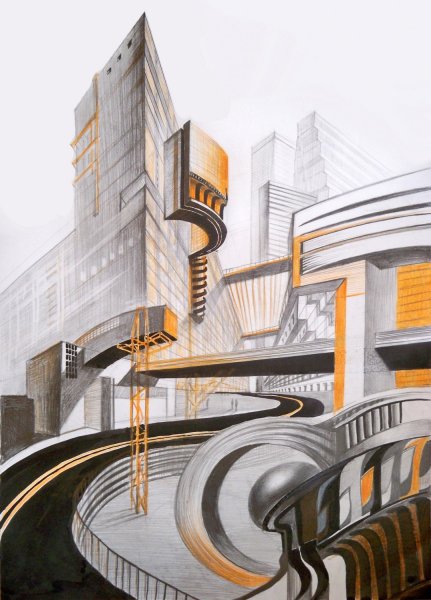 Современная архитектура карандашом