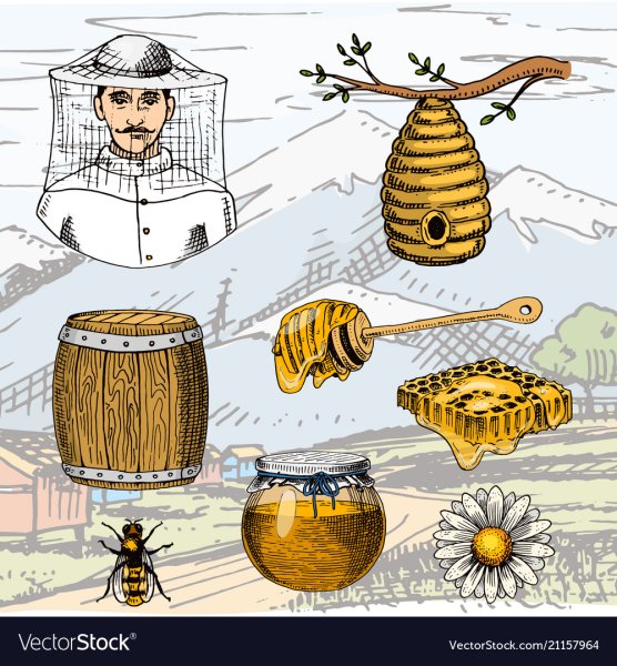 Рисунок на тему Пчеловодство