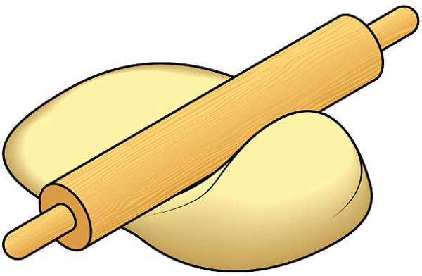 Месим тесто на прозрачном фоне