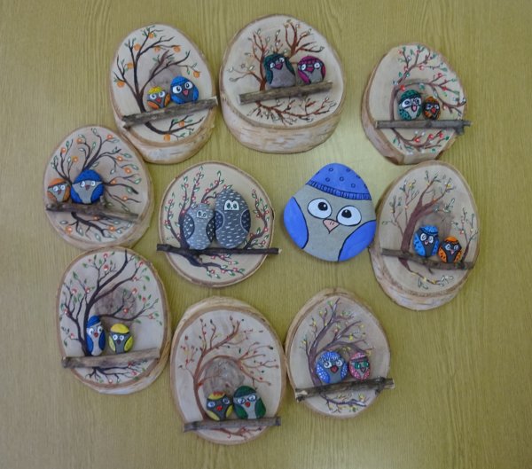 Рисование на спиле дерева