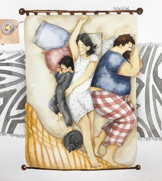 Soosh иллюстрации о семье