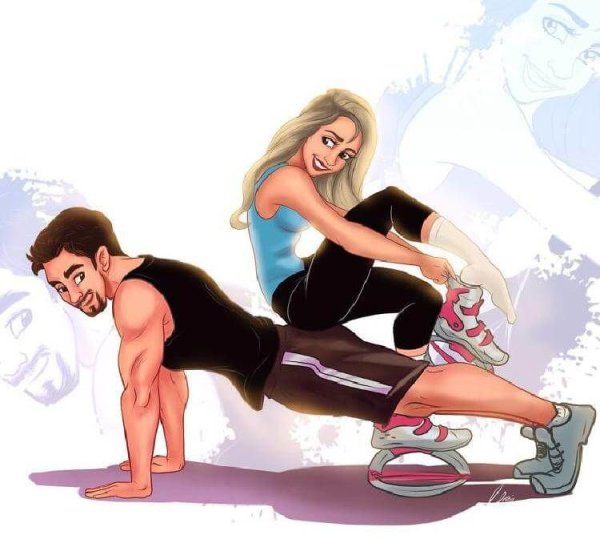 Мультяшные пары смешные