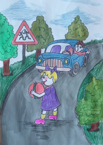 Конкурс рисунков дорога безопасности