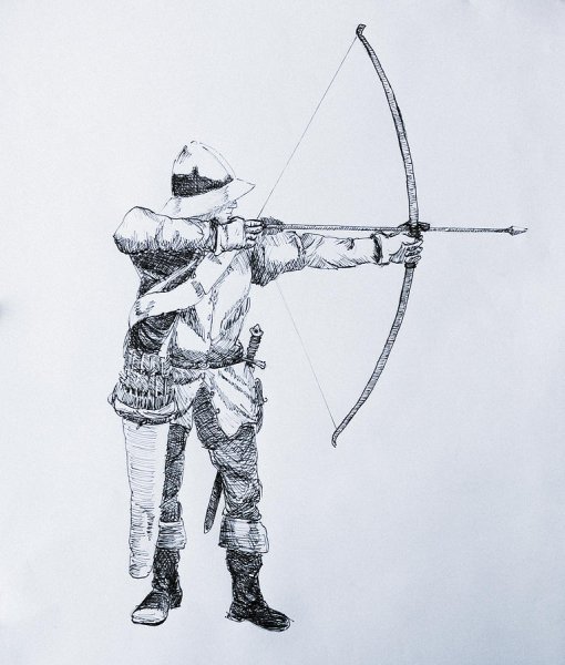 Лучник набросок