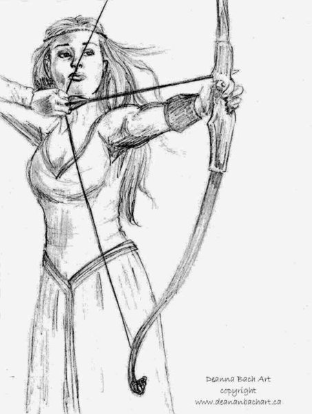 Лучник карандашом