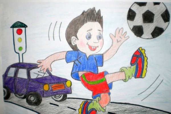 Рисунки детей на тему светофор