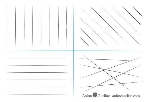 Нарисованные линии прямые