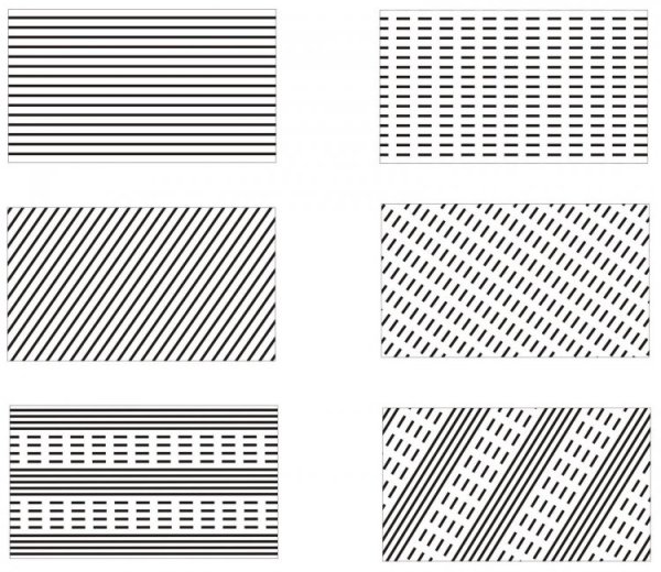 Узоры из прямых линий