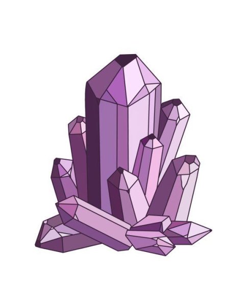 Кристалл нарисованный