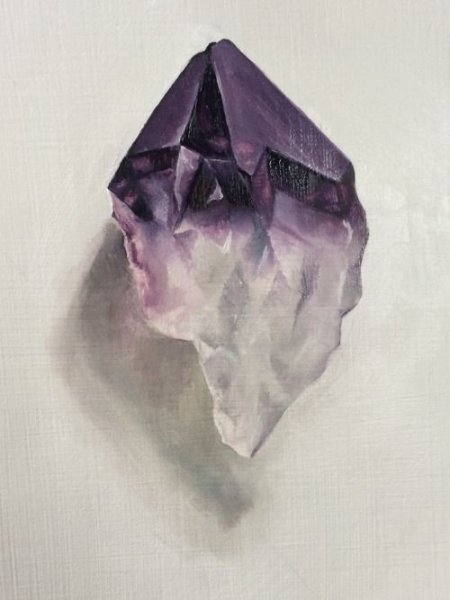 Кристаллы акварелью