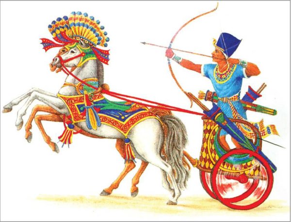 Египетский фараон в колеснице