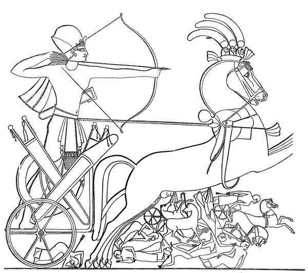 Колесница древней Греции рисунок