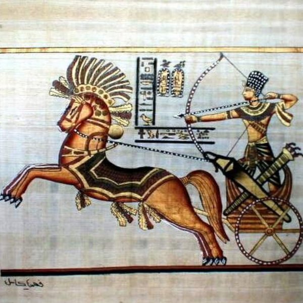 Боевая колесница в древнем Египте рисунок