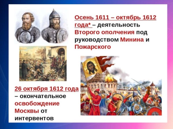 Освобождения Москвы от польских интервентов в 1612 году